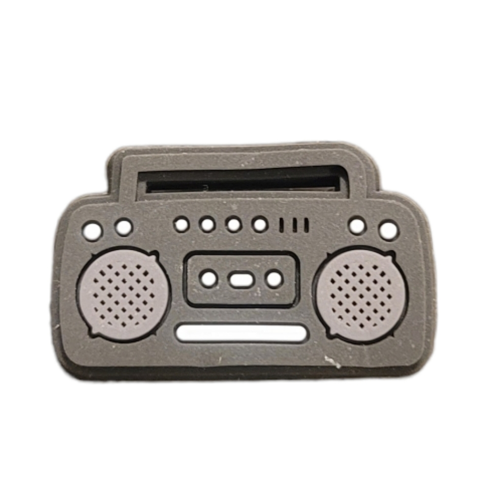 NEW Boom Box Black Radio Speaker Croc Charm